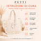 Borsa Modello Riviera A Quadretti Fango