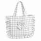 Borsa Modello Riviera A Quadretti Grigio Chiaro