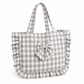 Borsa Modello Riviera A Quadretti Grigio Scuro