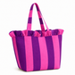 Borsa Modello Diora Righe Viola/Fucsia