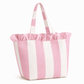 Borsa Modello Diora Righe Bianco/Cipria Chiaro