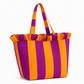 Borsa Modello Diora Righe Arancione/Prugna