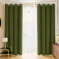 Tenda a Pannello in Velluto per Interni con Anelli, 140x280 cm Verde Oliva