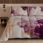 Duvet, Double Quilt, Single, Square and Half, Marble-Purple