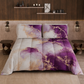 Duvet, Double Quilt, Single, Square and Half, Marble-Purple