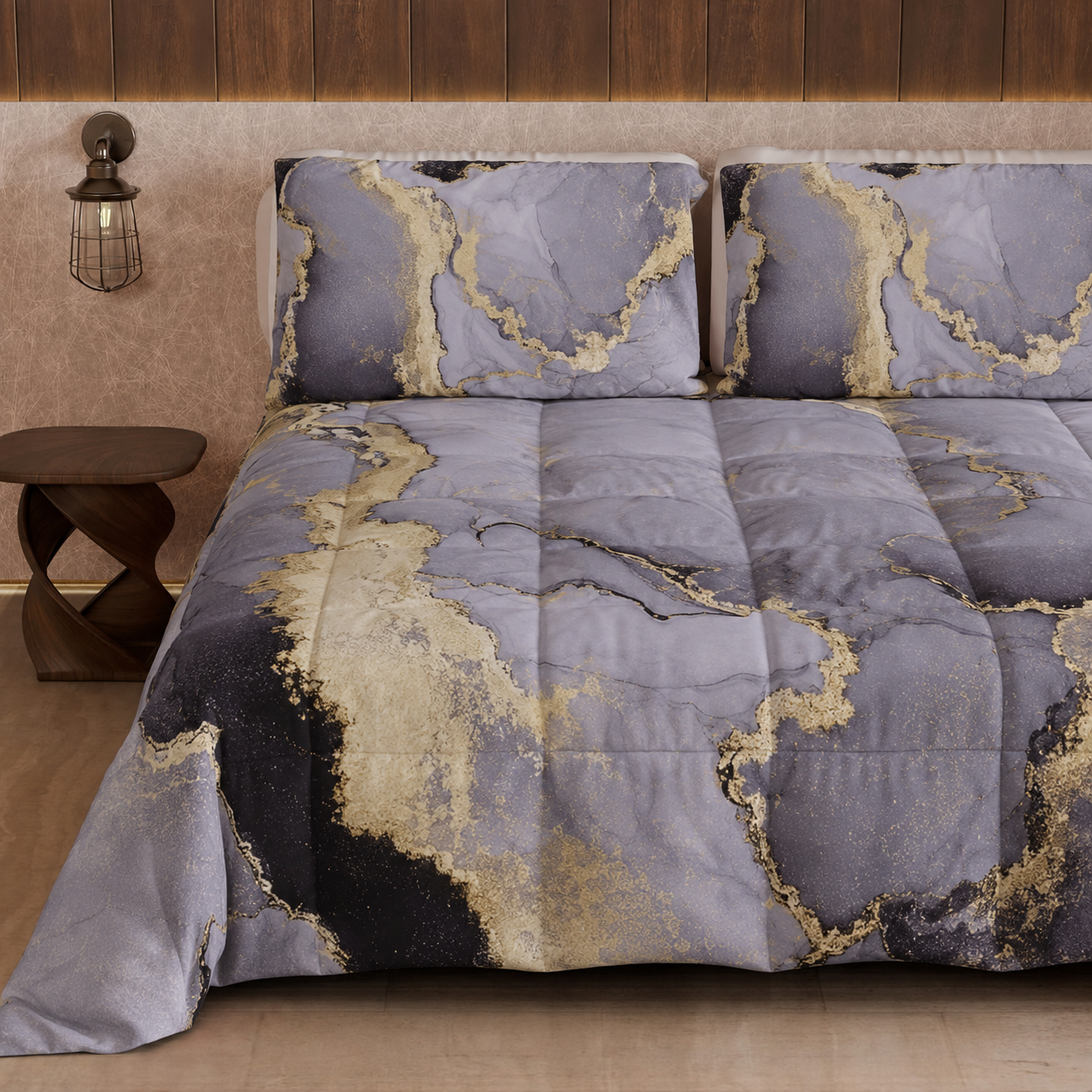 Duvet, Double, Single, Square and Half Quilt, Marble-GrigioS