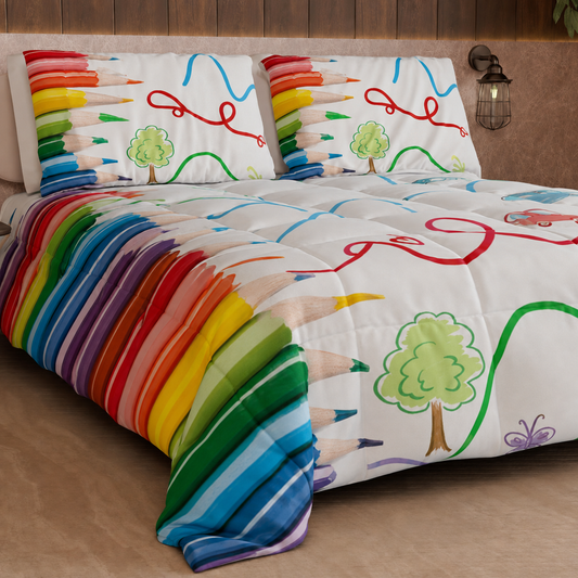 Duvet, Double Quilt, Single, Square and Half, Pencils