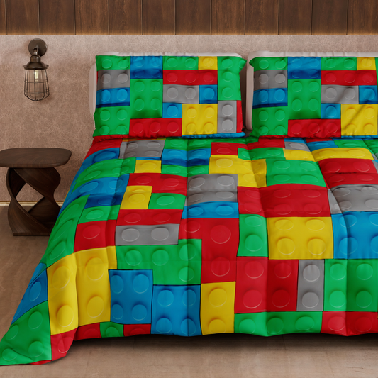 Duvet, Double Quilt, Single, Square and Half, Bricks
