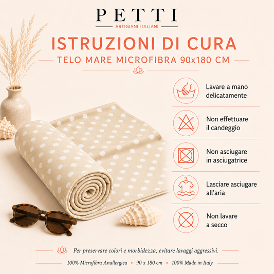 Telo Mare Microfibra, Asciugamano Mare, Telo per Lettino Pois 14