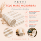Telo Mare Microfibra, Asciugamano Mare, Telo per Lettino A Quadretti Blu Notte