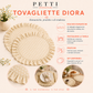 Tovagliette Americane Rotonde con Rouches Pois 03