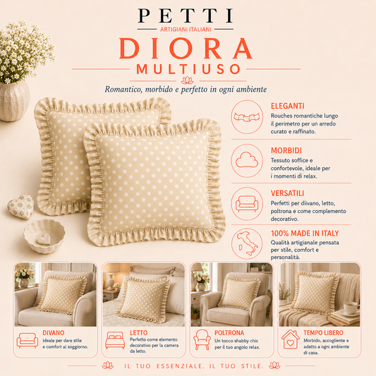Cuscino Arredo con Rouches Pois 04