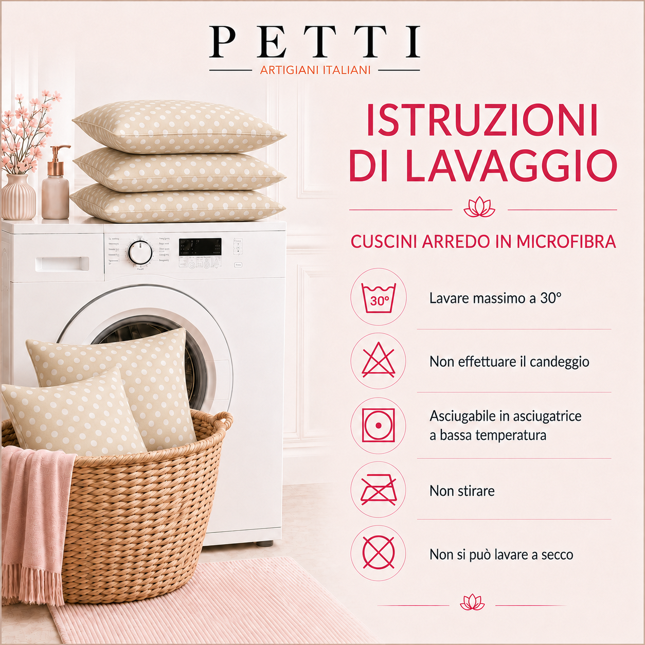 Cuscini, Copricuscini Divano, Cuscini Arredo in Stampa Digitale Pois 12