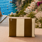 Collezione Mare in Stampa Digitale Righe Marrone/Beige