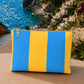 Collezione Mare in Stampa Digitale Righe Giallo/Celeste