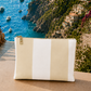 Collezione Mare in Stampa Digitale Righe Bianco/Beige