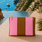 Collezione Mare in Stampa Digitale Righe Marrone_Rosa