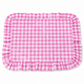 Tovagliette Americane con Rouches A Quadretti Fucsia