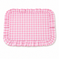 Tovagliette Americane con Rouches A Quadretti Rosa