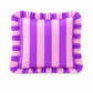 Cuscino Arredo con Rouches Righe Viola/Rosa