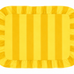 Tovagliette Americane con Rouches Righe Giallo Ocra/Giallo