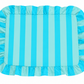Tovagliette Americane con Rouches Righe Celeste/Tiffany
