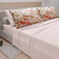 Draps en Coton, Parure de Lit avec Taies d'Oreiller en Impression Numérique Florale 06-11