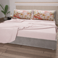 Draps en Coton, Parure de Lit avec Taies d'Oreiller en Impression Numérique Florale 06-11