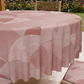 Tovaglia Rotonda Antimacchia Elegante - Ideale per cucina e sala da pranzo Geo Cerchio Rosa