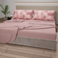 Lenzuola in Cotone, Completo Letto con Federe in Stampa Digitale Circle Cipria