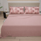 Lenzuola in Cotone, Completo Letto con Federe in Stampa Digitale Circle Cipria