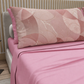 Lenzuola in Cotone, Completo Letto con Federe in Stampa Digitale Geo Cerchio Rosa