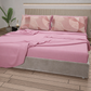 Lenzuola in Cotone, Completo Letto con Federe in Stampa Digitale Geo Cerchio Rosa
