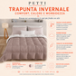 Piumone Trapunta Matrimoniale grigia, Singola, Piazza e Mezza, Grigio Chiaro Grigio Scuro