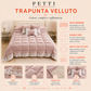 Couette d'Hiver en Velours Doux et Chaud avec Volant et Dentelle Rebrodée Fango par Sissy