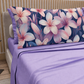 Lenzuola in Cotone, Completo Letto con Federe in Stampa Digitale Petalo 16 Lilla