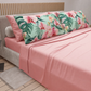Lenzuola in Cotone, Completo Letto con Federe in Stampa Digitale Petalo 03 Rosa.