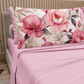 Lenzuola in Cotone, Completo Letto con Federe in Stampa Digitale Petalo 18 Rosa
