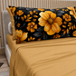 Lenzuola in Cotone, Completo Letto con Federe in Stampa Digitale Autunno 02 Giallo