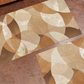 Tappeto Cucina Antiscivolo Passatoia Cucina lavabile, Cucina Geo - Cerchio Beige