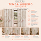 Tenda Arredo da Interno a Pannelli con Anelli Floreale 06-8