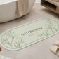 Tappeto Bagno Stampa Digitale Forma Ovale Clean Salvia