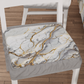 Coprisedia con Elastico Effetto Marmo Grigio Chiaro | Set 2 o 6 Pz | PETTI