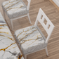 Coprisedia con Elastico Effetto Marmo Grigio Chiaro | Set 2 o 6 Pz | PETTI