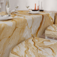 Coprisedia con Elastico Effetto Marmo Beige | Set 2 o 6 Pz | PETTI