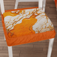 Coprisedia con Elastico Effetto Marmo Arancione | Set 2 o 6 Pz | PETTI