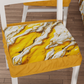Coprisedia con Elastico Effetto Marmo Giallo | Set 2 o 6 Pz | PETTI