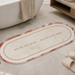 Tappeto Bagno Stampa Digitale Forma Ovale Stone Cipria