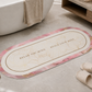 Tappeto Bagno Stampa Digitale Forma Ovale Stone Rosa