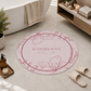 Tappeto Bagno Stampa Digitale Forma Ovale Clean Cipria